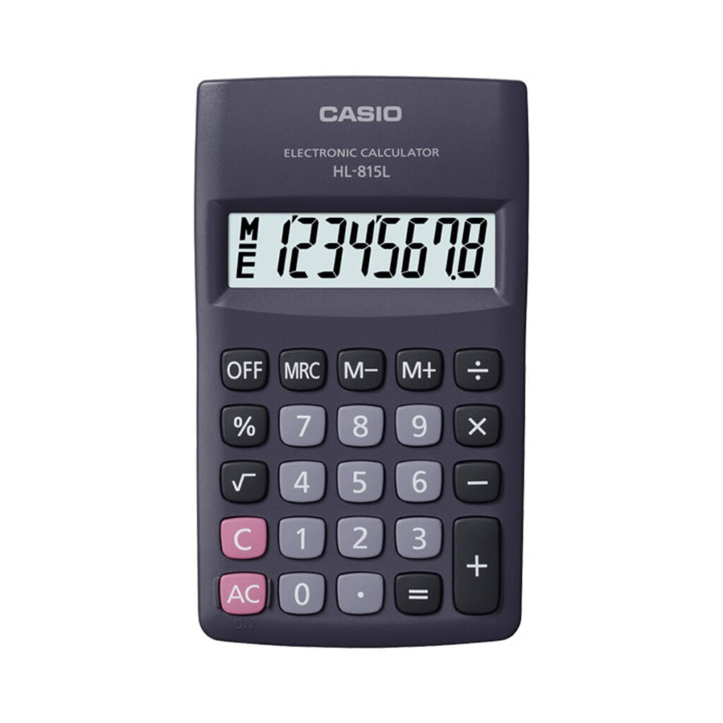 Calculatrice De Bureau Casio MX-12B-BK - 12 Chiffres, écran Large - Alimentation Solaire Et Pile - Fonction Marge Et Pourcentage