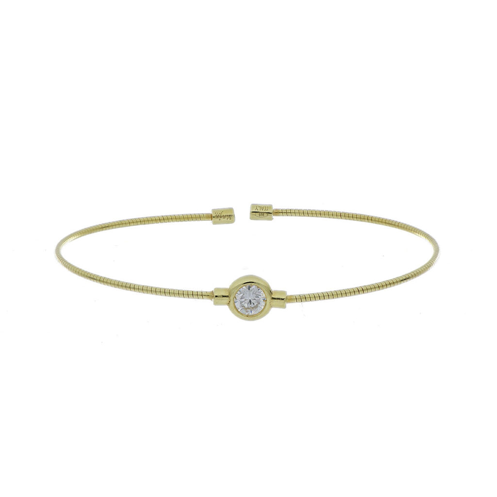PULSERA Plata Dorada Con Zirc n PULSERAS JOYERIA Luxury Time