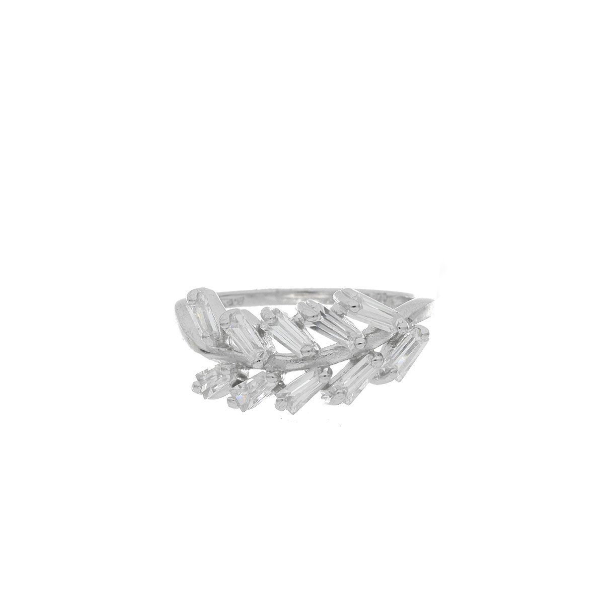 ANILLO Plata zircones Espiga