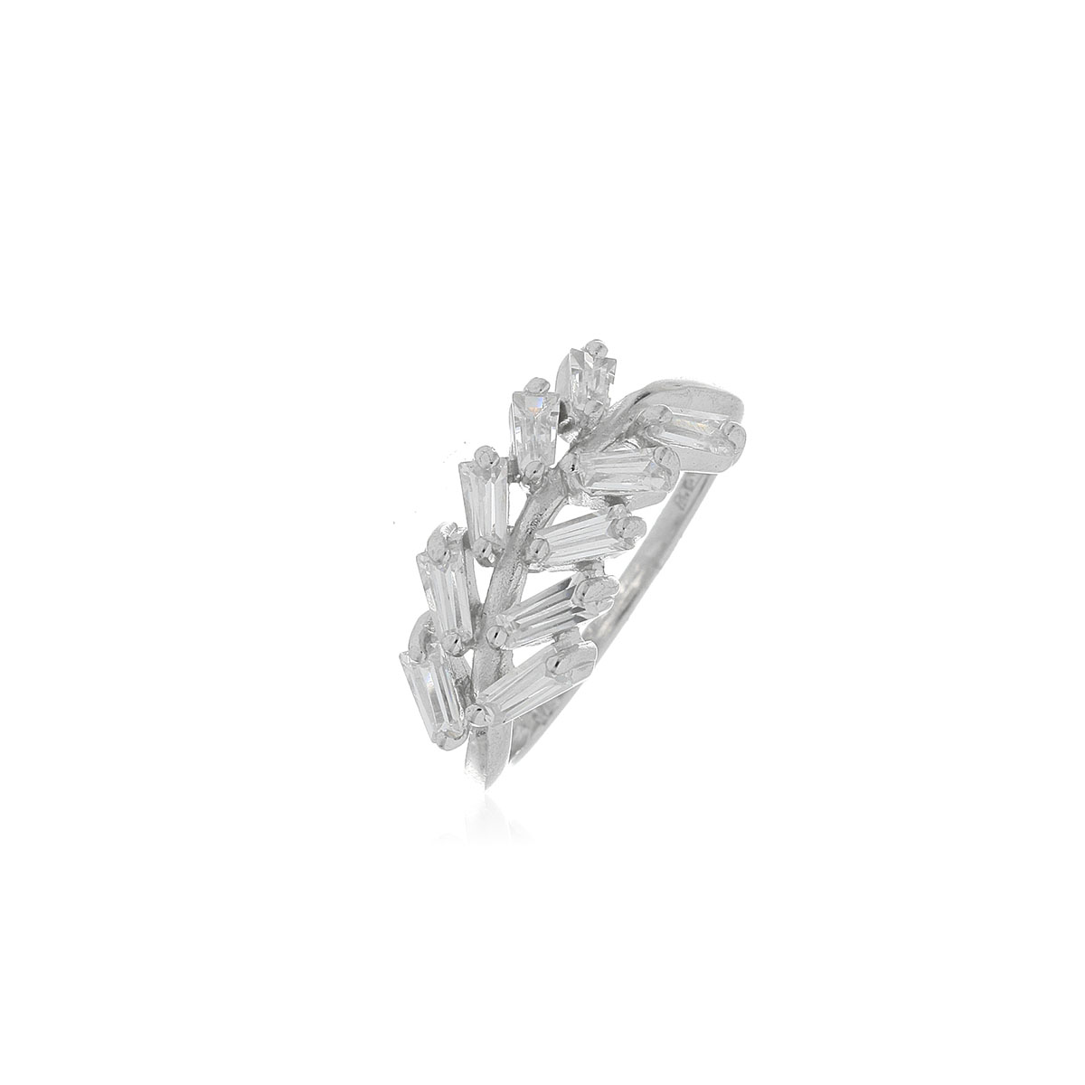 ANILLO Plata zircones Espiga - Imagen 2