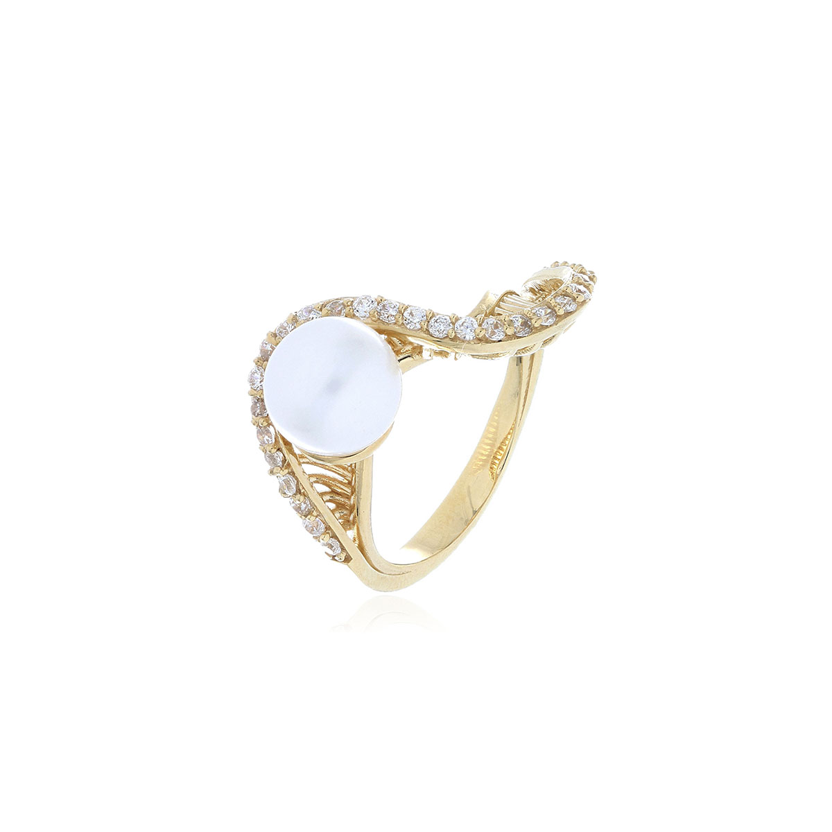 ANILLO Oro Amarillo Perla - Imagen 2
