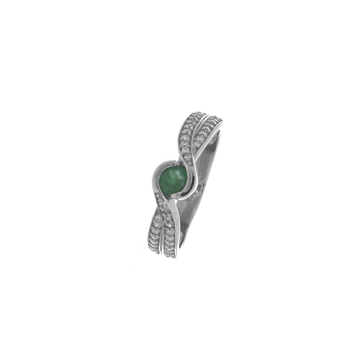 ANILLO Plata 925 y Esmeralda - Imagen 2