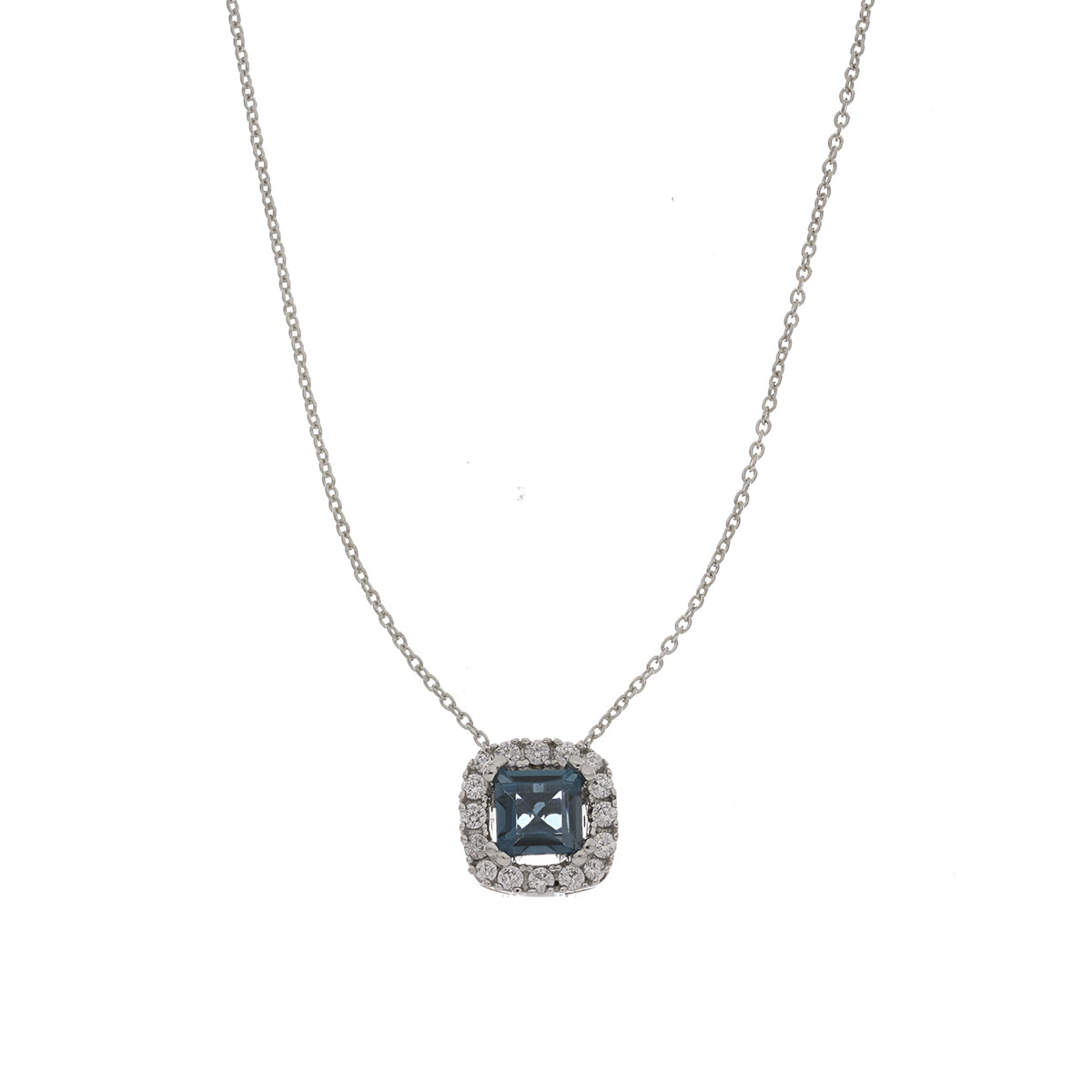 CADENA Plata Topacio 50cm