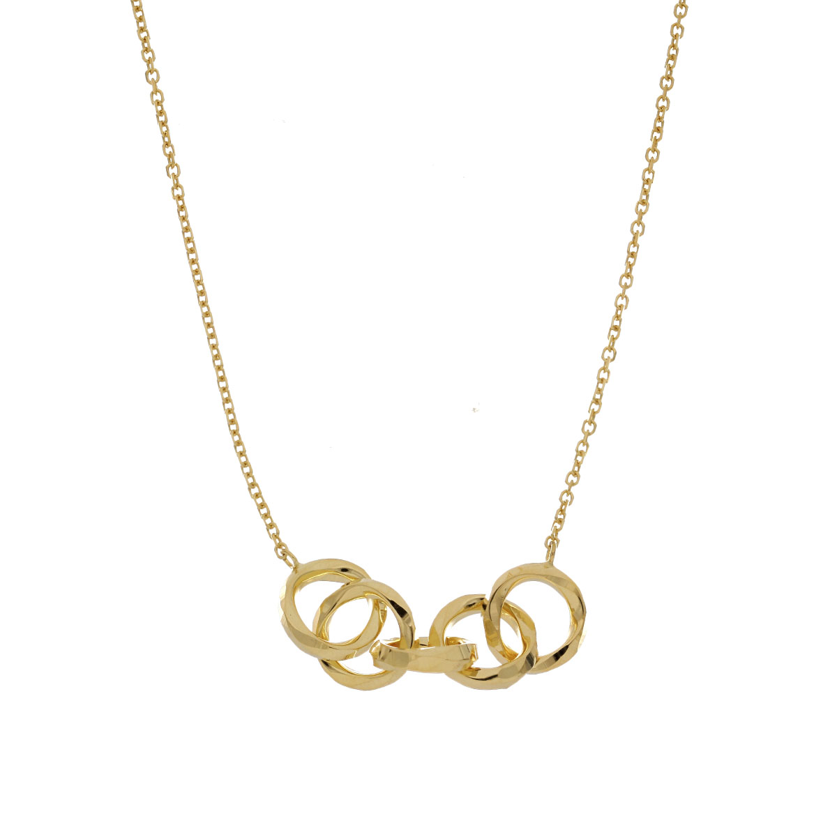 CADENA Oro Amarillo Circulos 40 - 45 cm