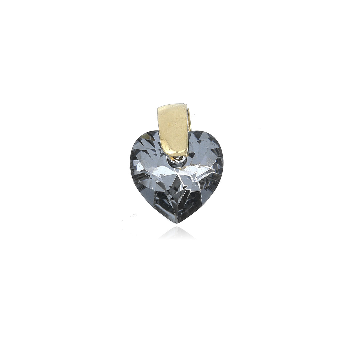 DIJE Oro Amarillo Corazón Swarovski