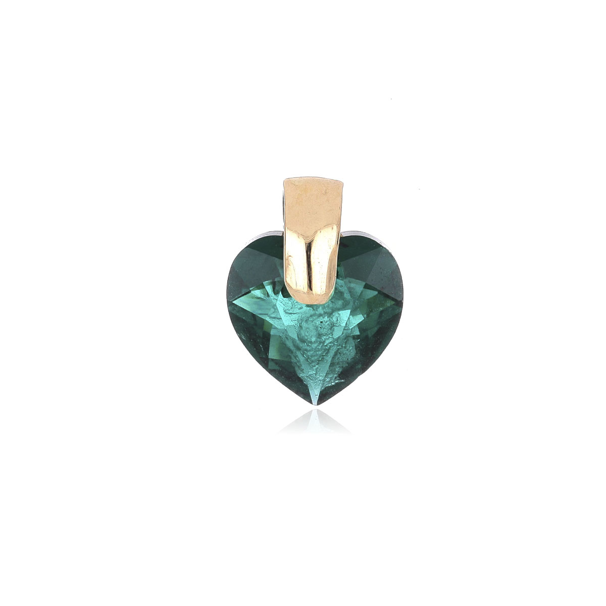 DIJE Oro Amarillo Corazón Swarovski