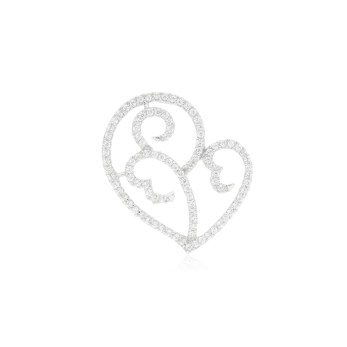 DIJE Plata Corazón Circones