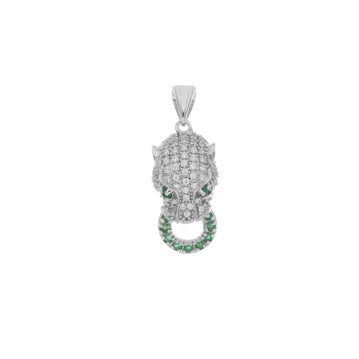 DIJE Plata Esmeralda Pantera
