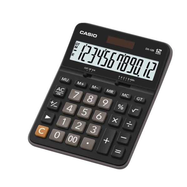 CASIO Calculadora DX-12B-BK-W-DC