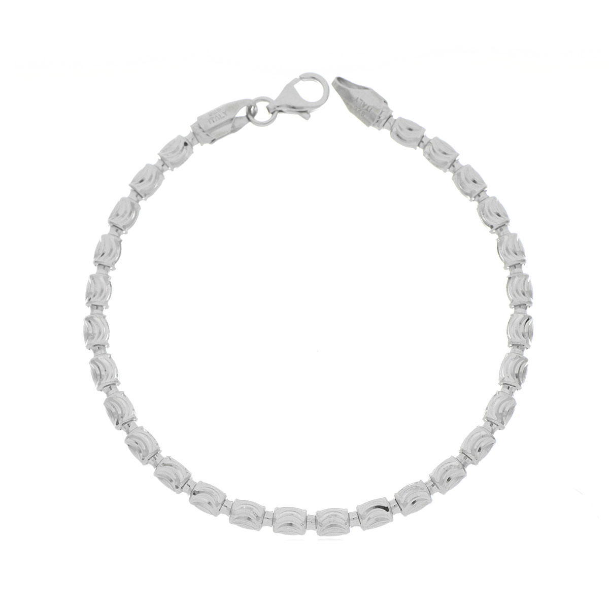 PULSERA Plata Rectangulos