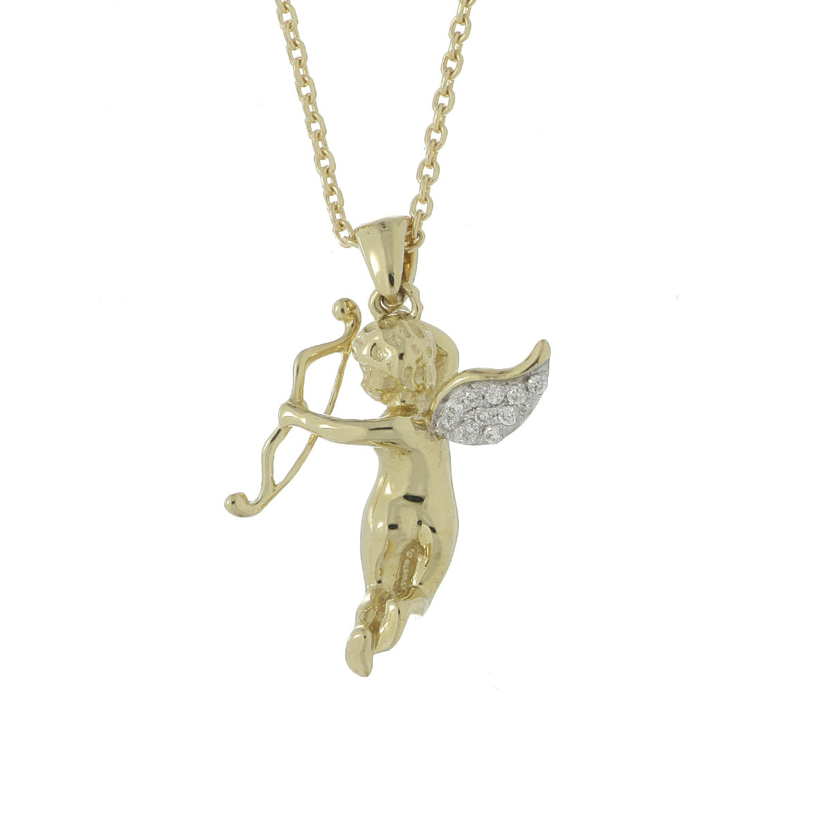 CADENA Oro Amarillo Diamante Angel - Imagen 2