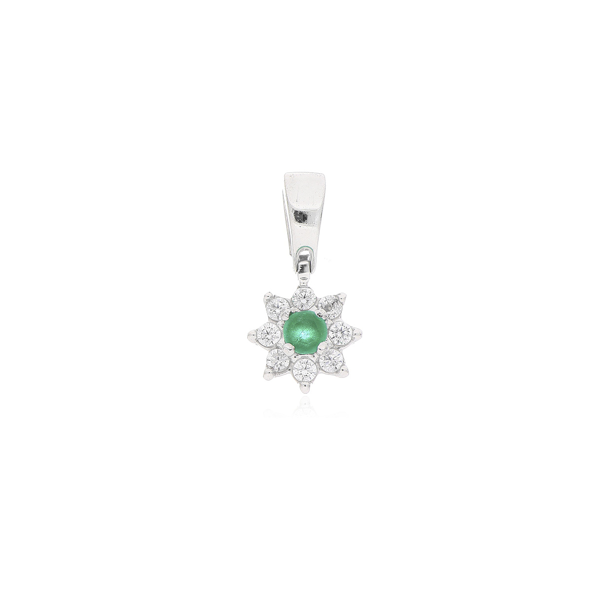 DIJE Plata Esmeralda Marquis Circón