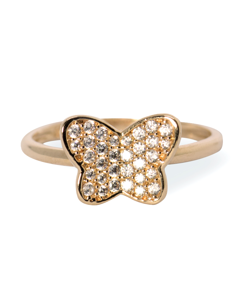ANILLO Oro Rosa Mariposa