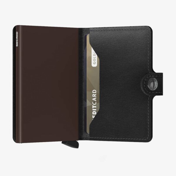 SECRID Mini  Billetera 6 Tarjetas M-BLACK-BROWN