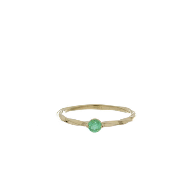 ANILLO Oro Amarillo Esmeralda AN1093