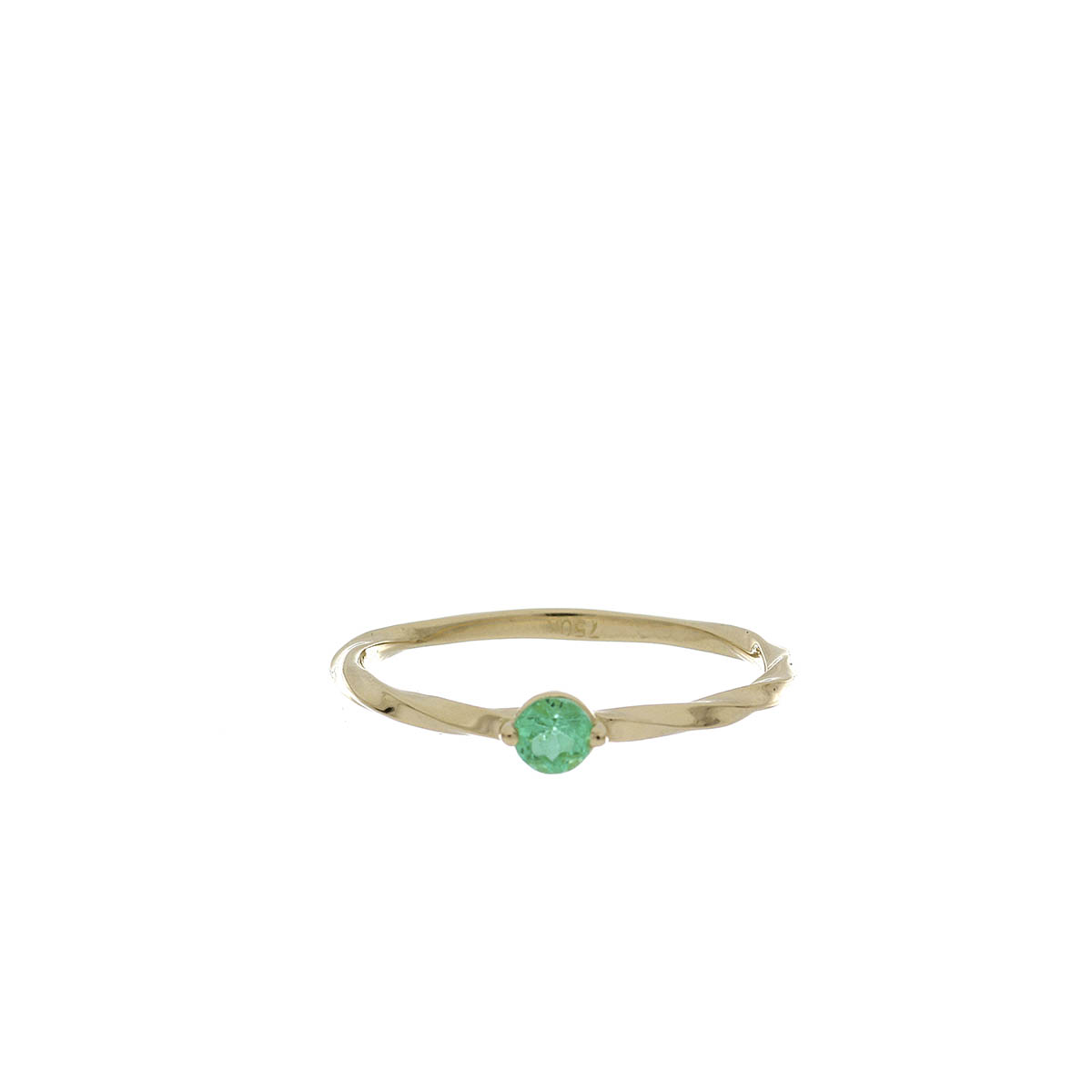 ANILLO Oro Amarillo Esmeralda AN1093