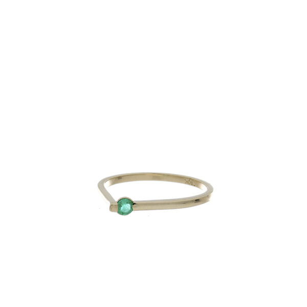 ANILLO Oro Amarillo Esmeralda AN1095
