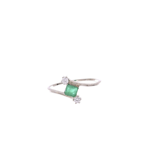ANILLO Plata Esmeralda Circón AN1067