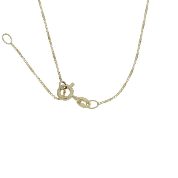 CADENA Oro Amarillo Esmeralda Diamante 40 cm