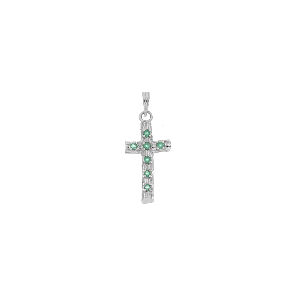 DIJE Plata Cruz Esmeralda DI853
