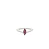 ANILLO Oro Blanco Rubí AN1100