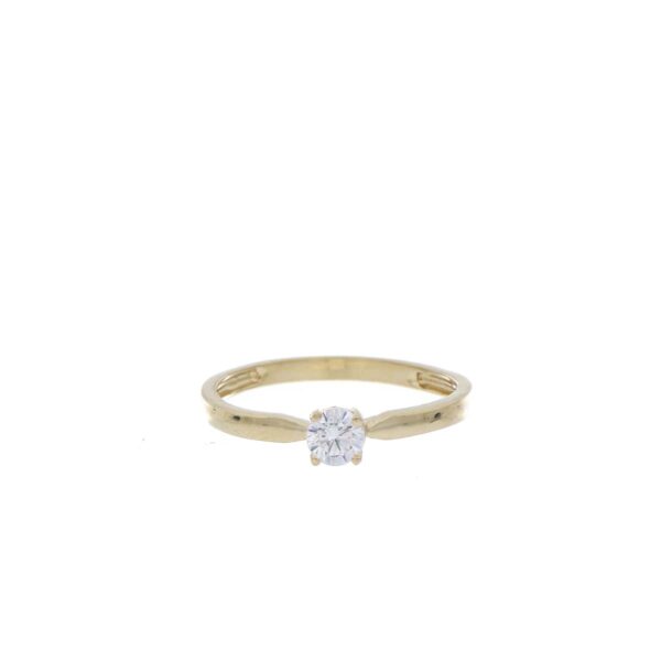 ANILLO Oro Amarillo Circón
