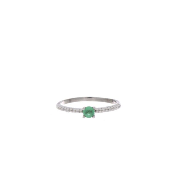 Anillo Plata Esmeralda