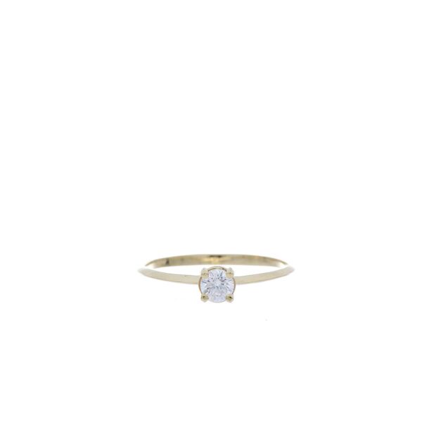 ANILLO Oro Amarillo Circón
