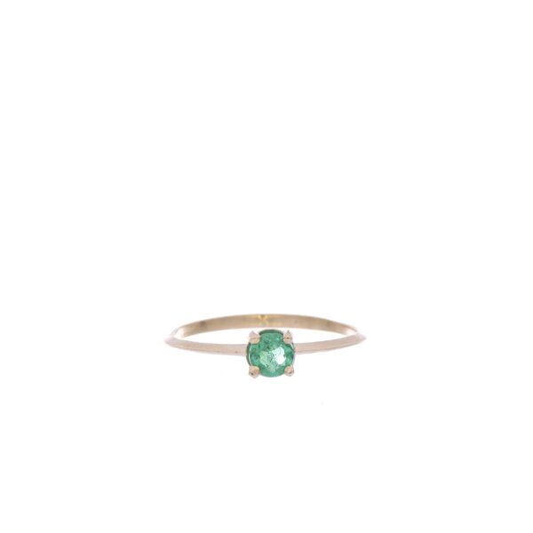ANILLO Oro Amarillo Esmeralda