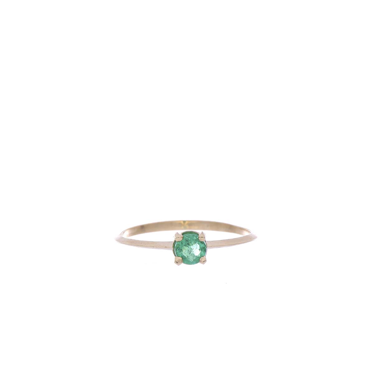 ANILLO Oro Amarillo Esmeralda