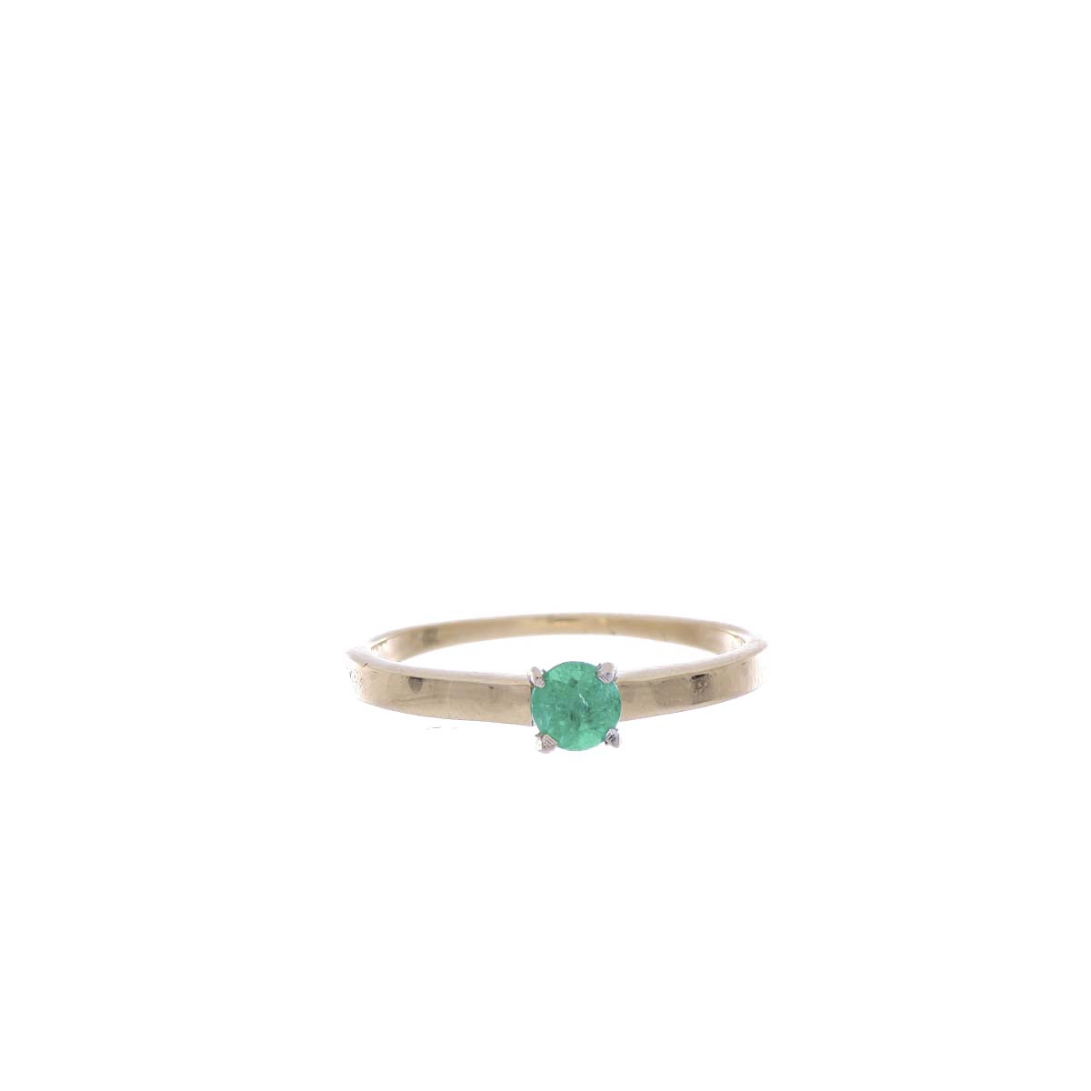 ANILLO Oro Amarillo Esmeralda
