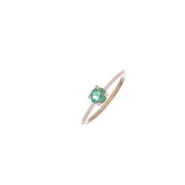 ANILLO Oro Amarillo Esmeralda