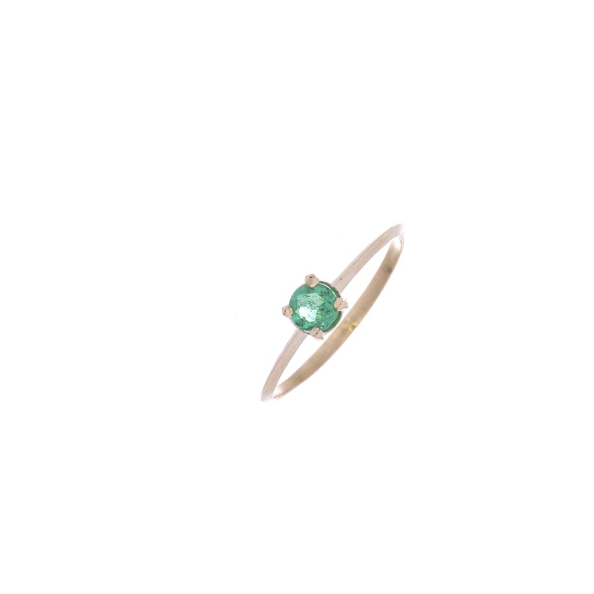 ANILLO Oro Amarillo Esmeralda